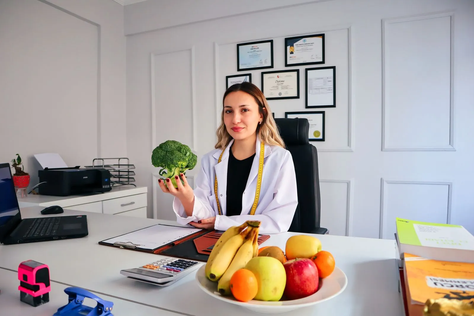 Nutricionista no consultório