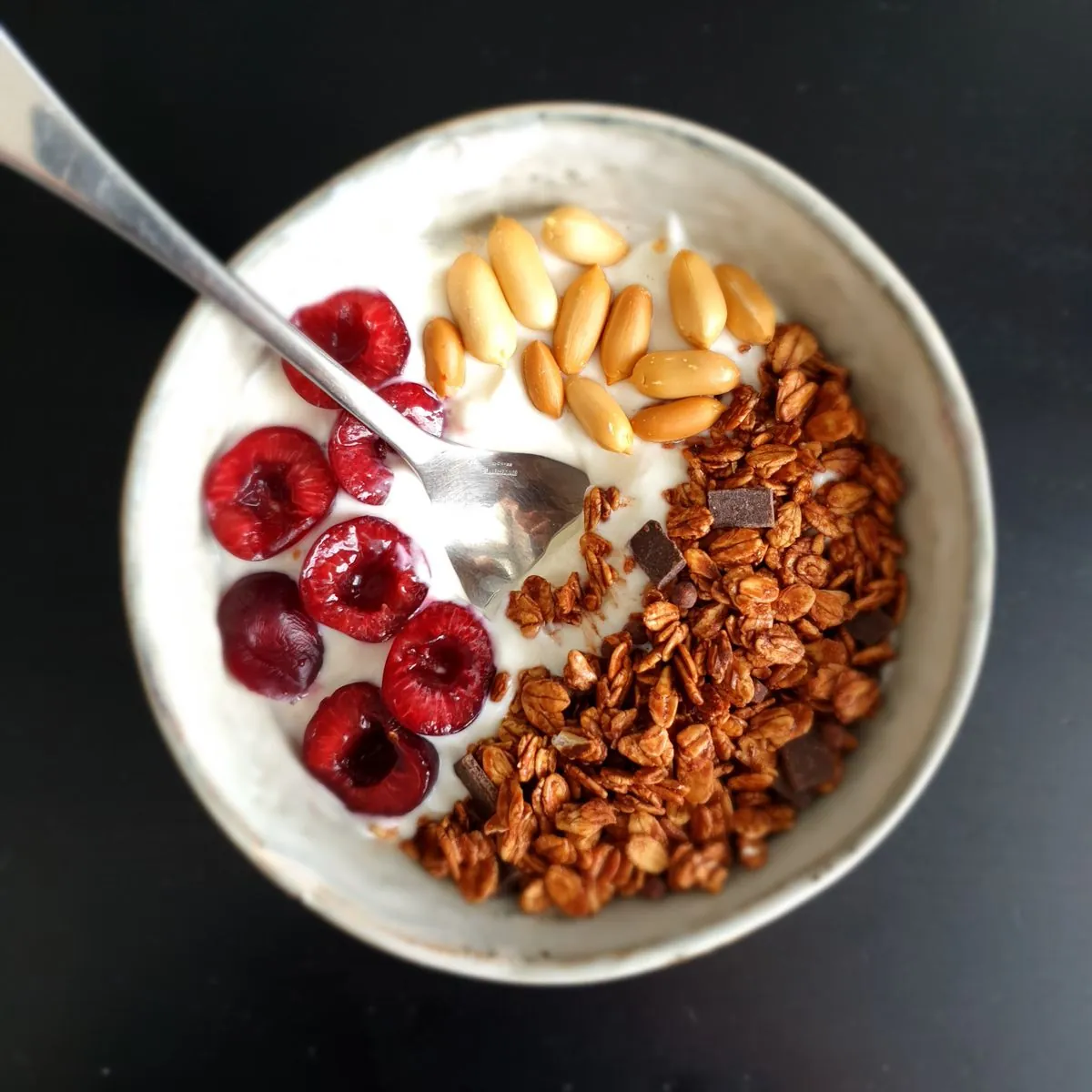 Iogurte com cereja